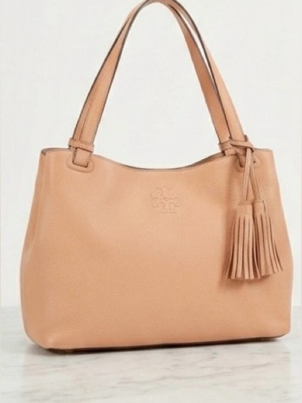 Tory Burch Thea Center Zip Tote – Sweet Melon – EUC